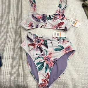 Jessica Simpson new with tags high waisted two piece swimsuit! Size small!